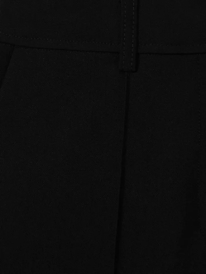 REISS Pants Women Acler High Rise Flared Trousers Black