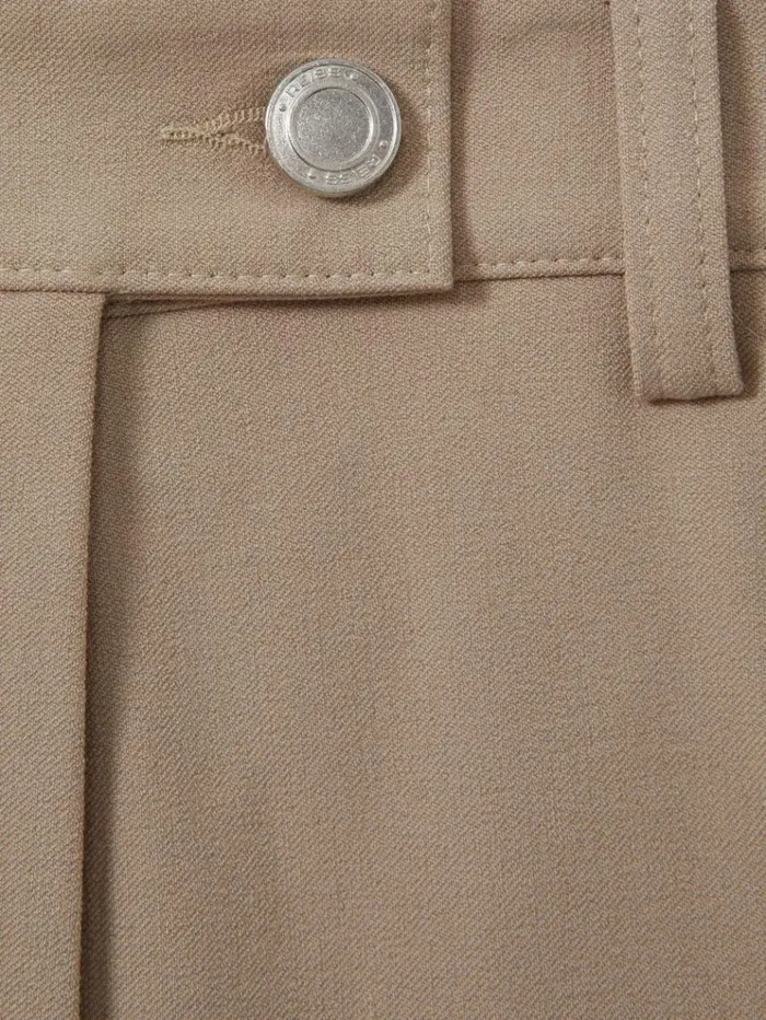 REISS Pants Women High Rise Flared Trousers Neutral