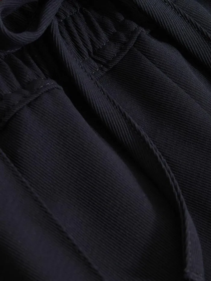 REISS Pants Women McLaren F1 Side Stripe Drawstring Trousers Navypapaya