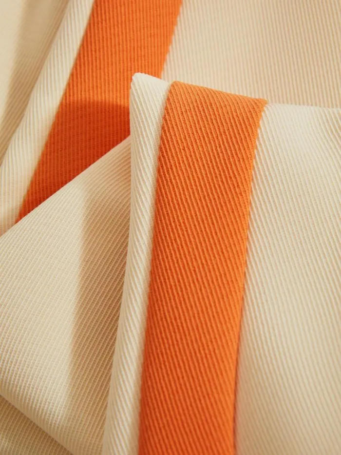 REISS Pants Women McLaren F1 Side Stripe Drawstring Trousers Off Whitepapaya