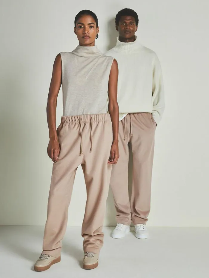 REISS Pants WomenMen Reiss Les 100 Ciels Merino And Silk Joggers Neutral