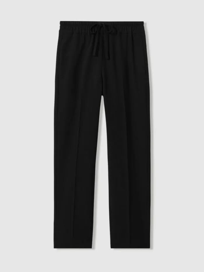 REISS Pants Women Pull On Trousers Black