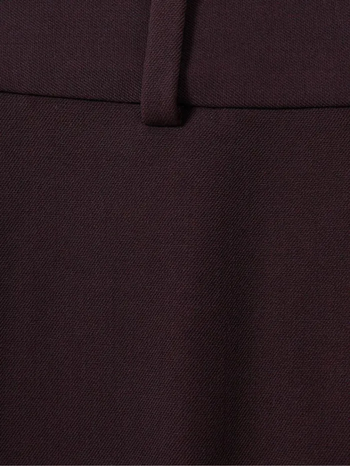REISS Pants Women Slim Fit Suit Trousers Berry
