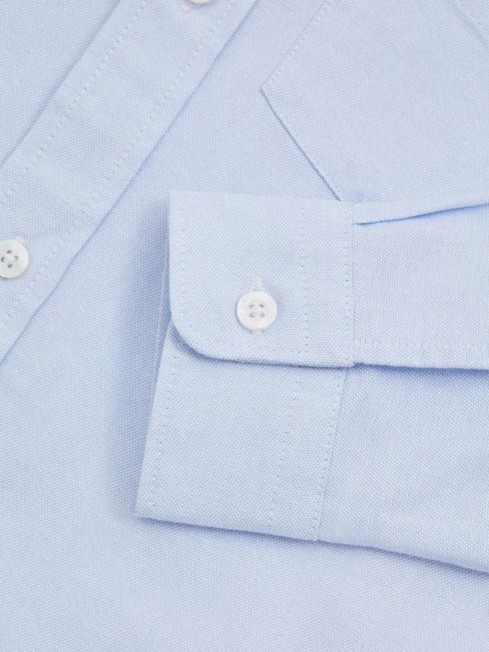 REISS Shirts Children Button Down Oxford Shirt Soft Blue