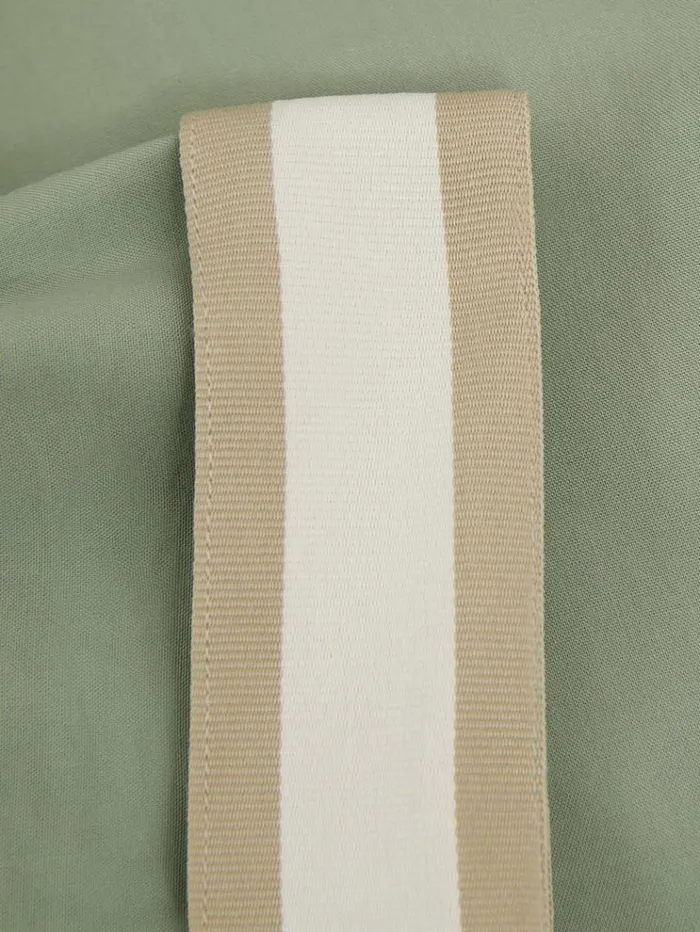 REISS Shirts Men Ch Cuff Detail Cuban Collar Shirt Sage Green