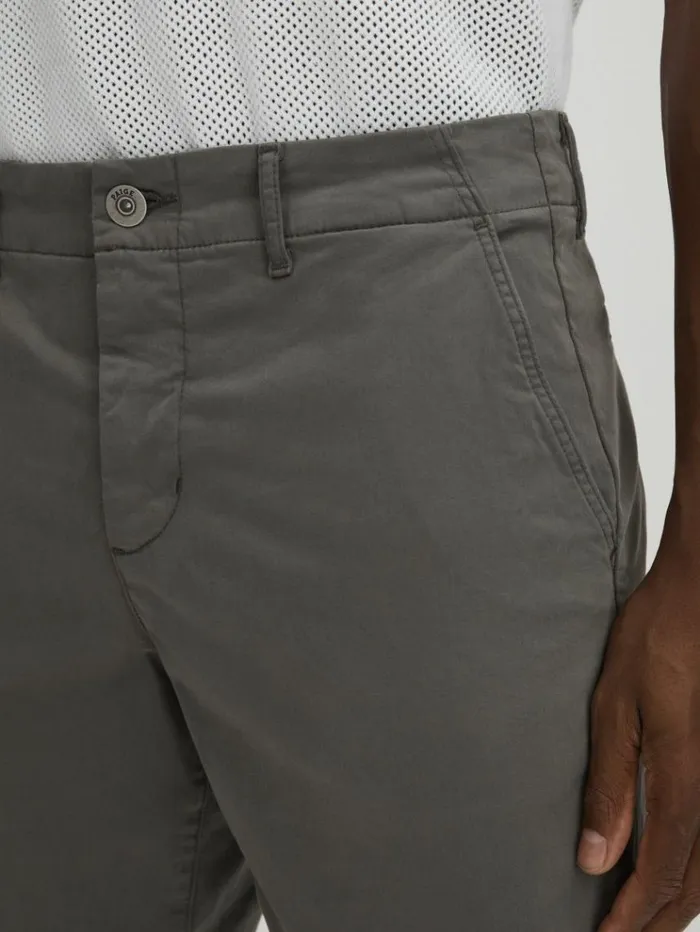 REISS Shorts Men Paige Cotton Blend Chino Shorts Slate