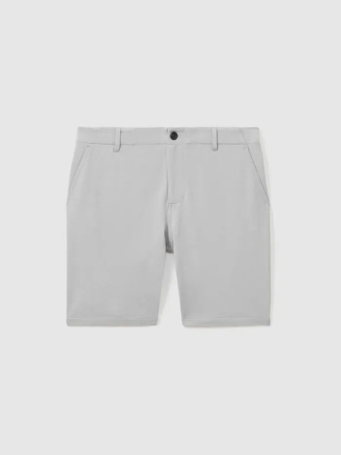 REISS Shorts Men Paige Tailored Knitted Shorts Grey