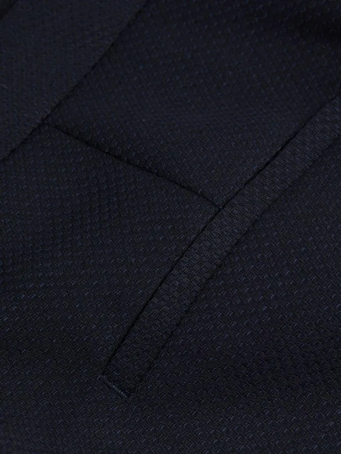 REISS Skirts Women Textured Pencil Midi Suit Skirt Navy