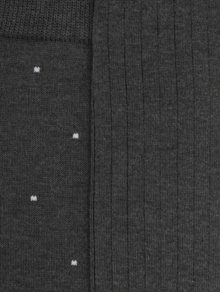 REISS Socks and Underwear Men 2 Pack Of Socks Charcoal
