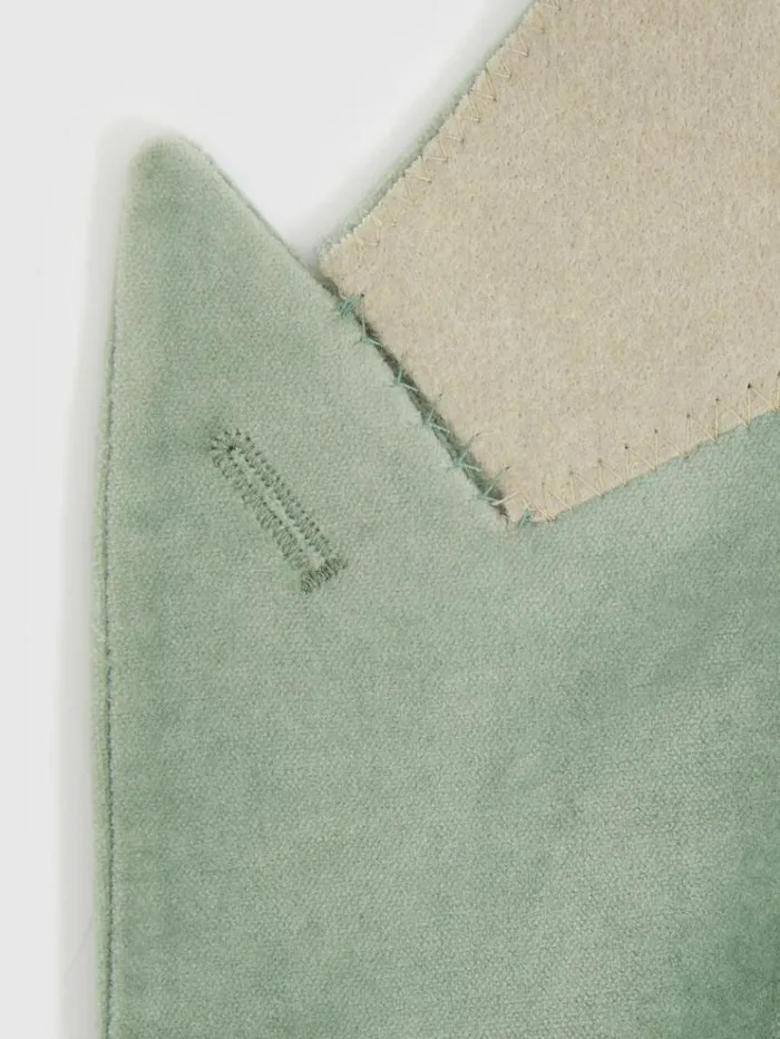 REISS Suits and Tailoring Men Cotton Blend Velvet Blazer Mint Green