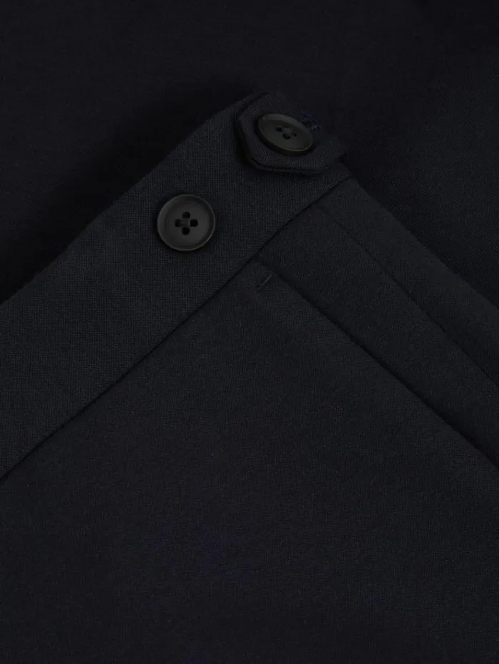 REISS Suits and Tailoring Men StretchJersey Tapered Fit Trousers Navy