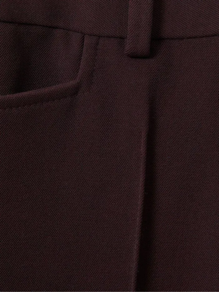 REISS Suits and Tailoring Women Flared Suit Trousers Berry