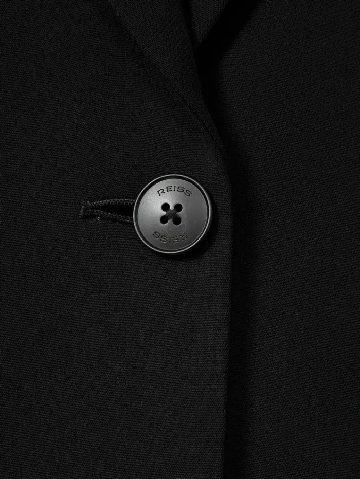 REISS Suits and Tailoring Women Fluid Single Breasted Blazer Black