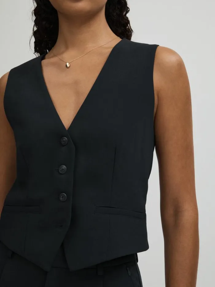 REISS Suits and Tailoring Women Good American Single Breasted Waistcoat Navy