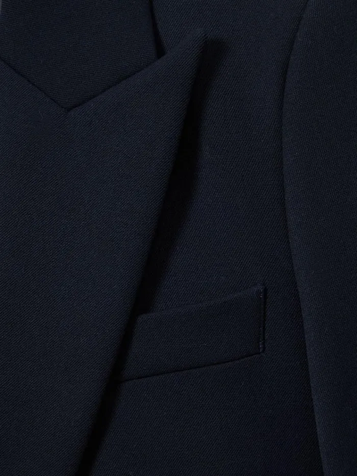 REISS Suits and Tailoring Women Tailored Single Breasted Suit Blazer Navy