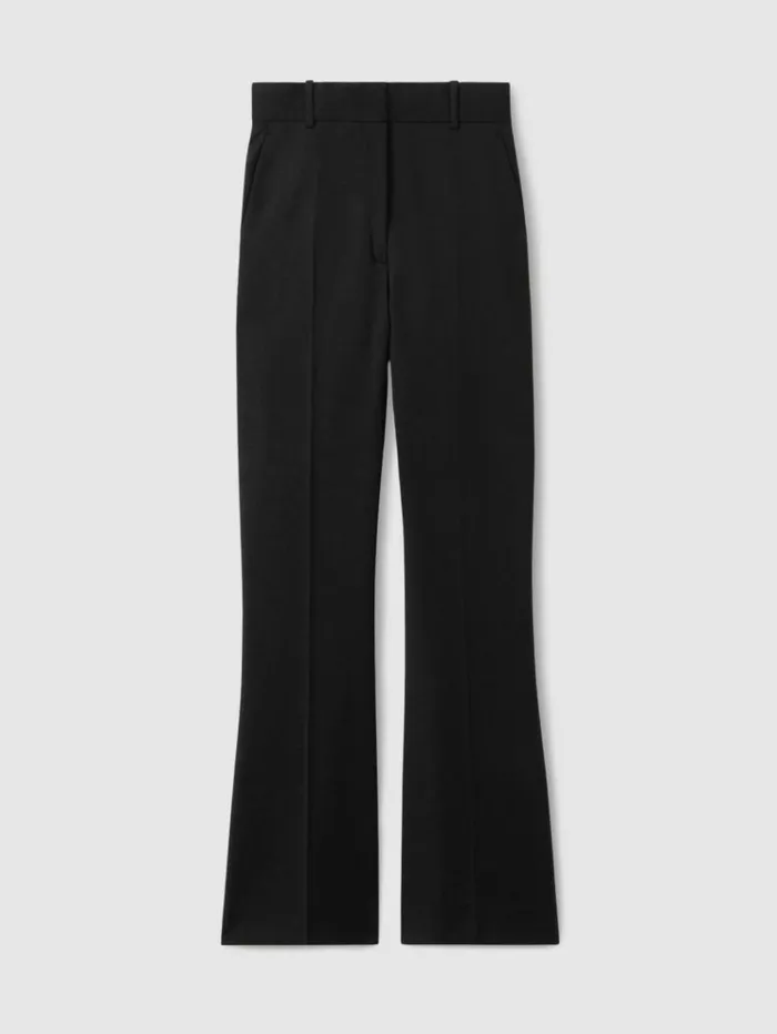 REISS Suits and Tailoring Women WoolBlend Tailored Flared Suit Trousers Black