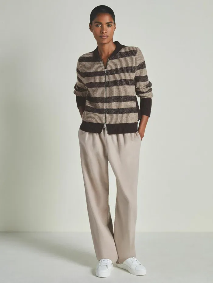 REISS Sweaters WomenMen Reiss Les 100 Ciels Wool And Cashmere Cardigan Chocolate