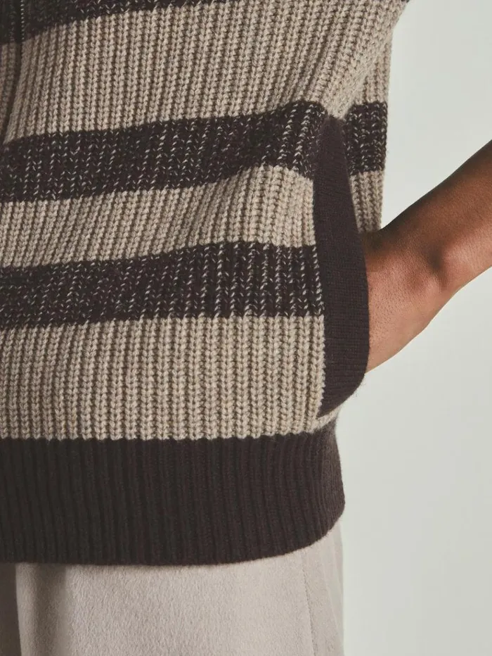 REISS Sweaters WomenMen Reiss Les 100 Ciels Wool And Cashmere Cardigan Chocolate
