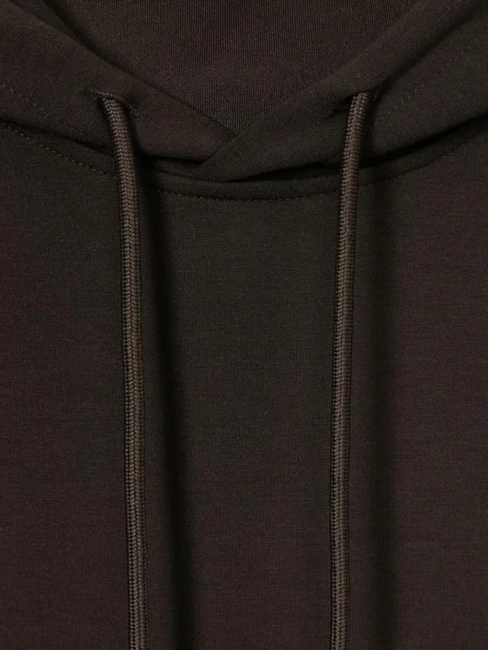 REISS Sweats Hoodies and Joggers Men Interlock Jersey Hoodie Chocolate Brown REISS Sweats Hoodies and Joggers Men Interlock Jersey Hoodie Chocolate Brown