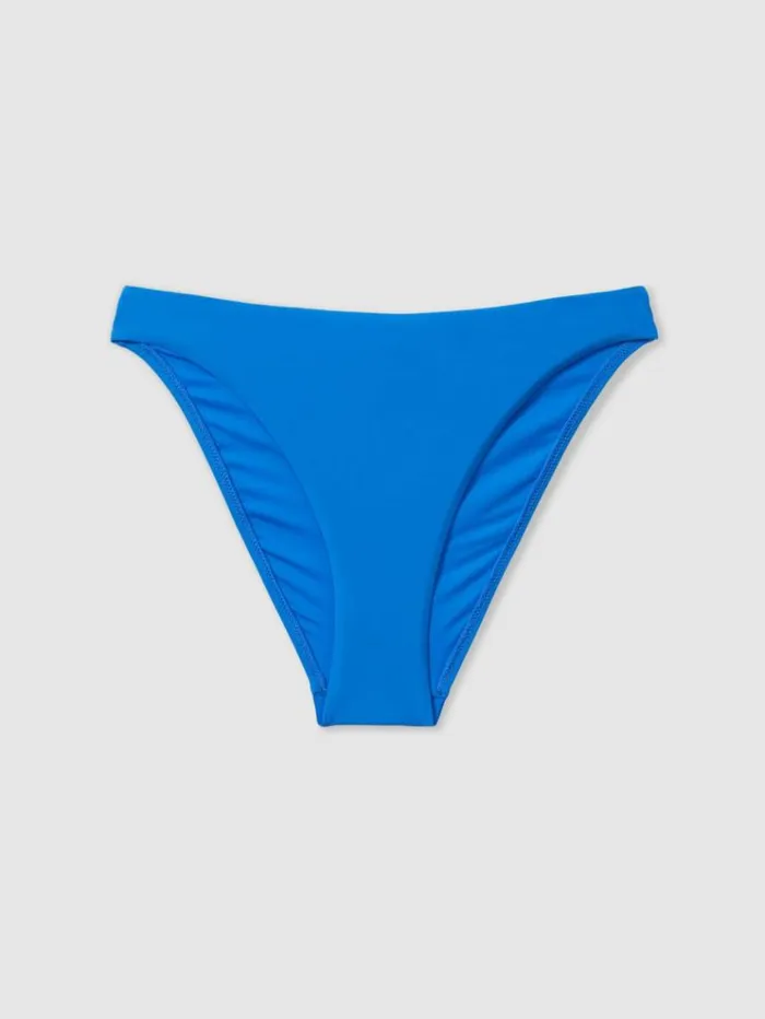 REISS Swimwear Women MidRise Bikini Briefs Blue