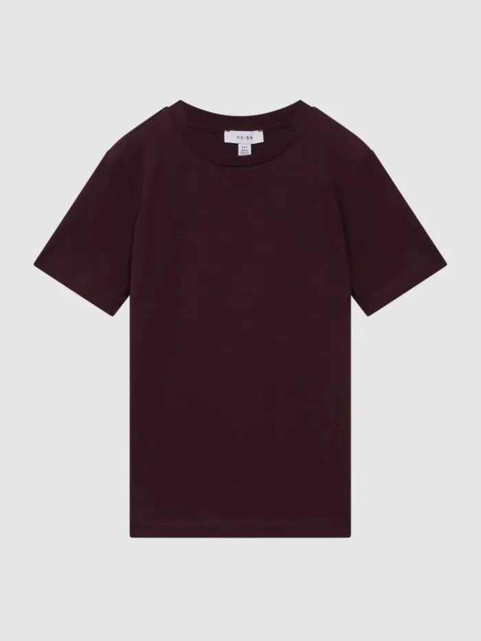 REISS TShirts Children Crew Neck TShirt Bordeaux