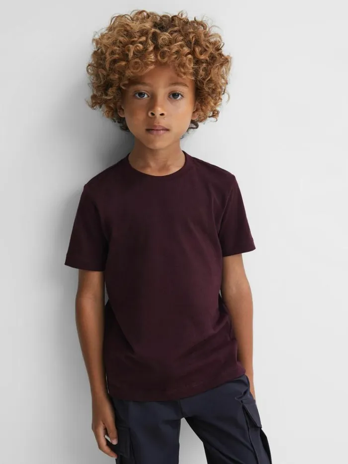 REISS TShirts Children Crew Neck TShirt Bordeaux