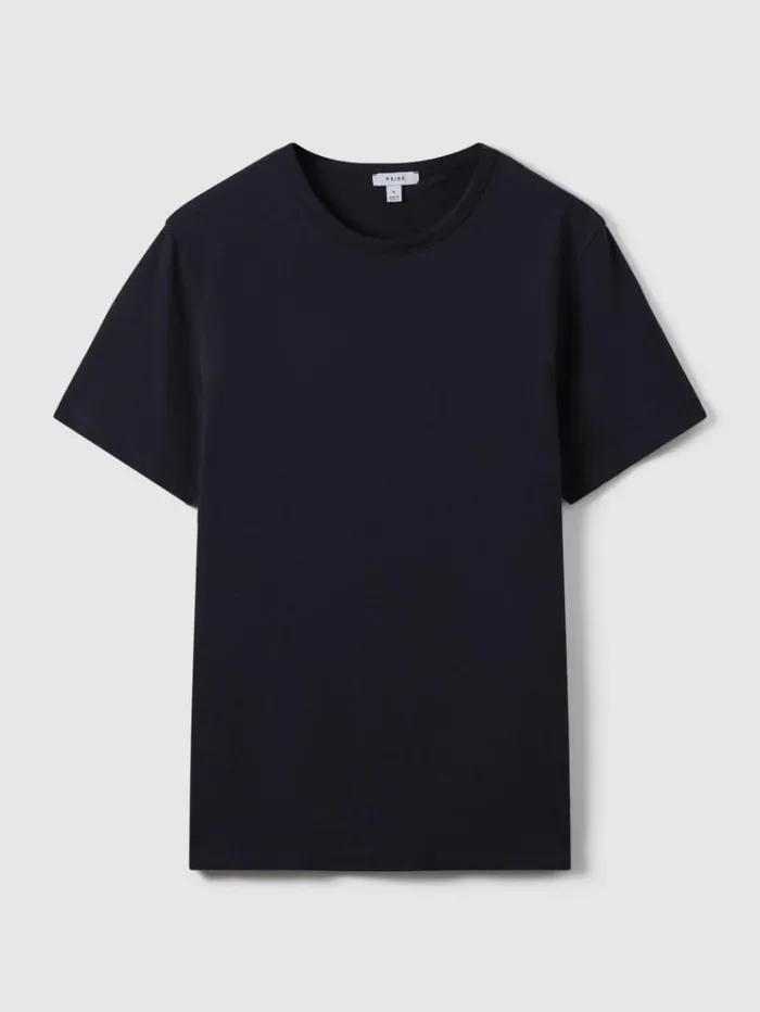 REISS TShirts Men Cotton Crew Neck TShirt Navy