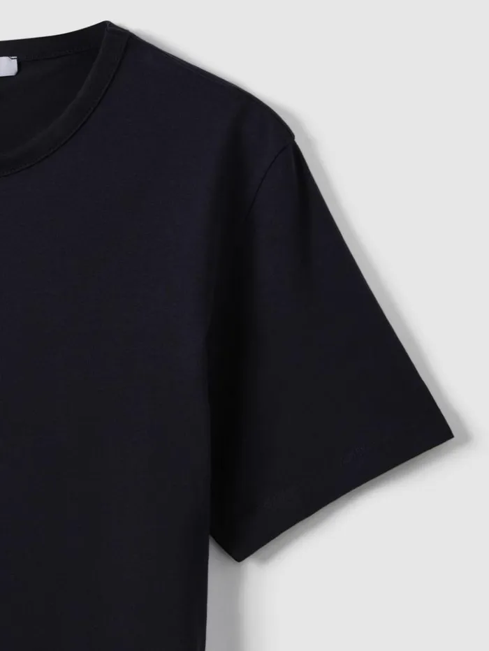 REISS TShirts Men Cotton Crew Neck TShirt Navy