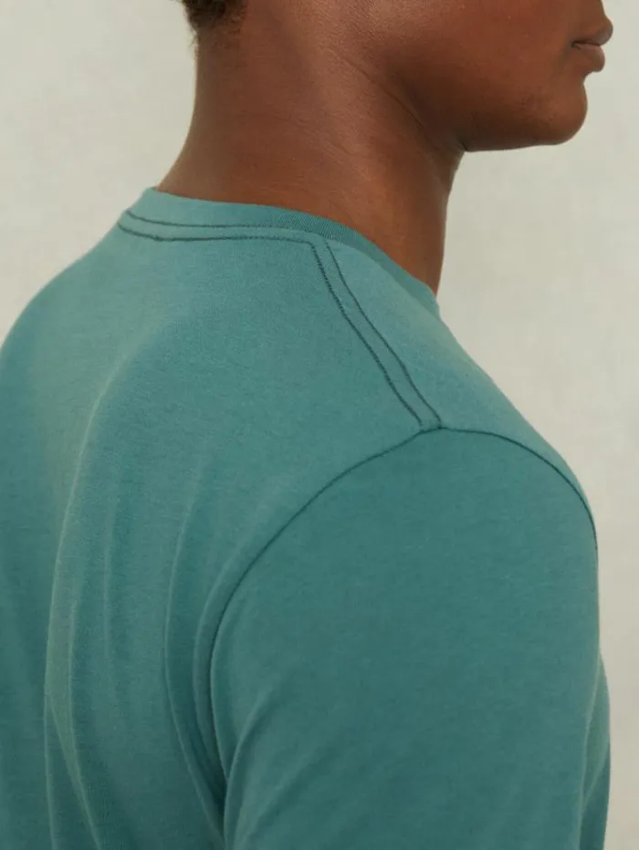 REISS TShirts Men Cotton Crew Neck TShirt Seafoam