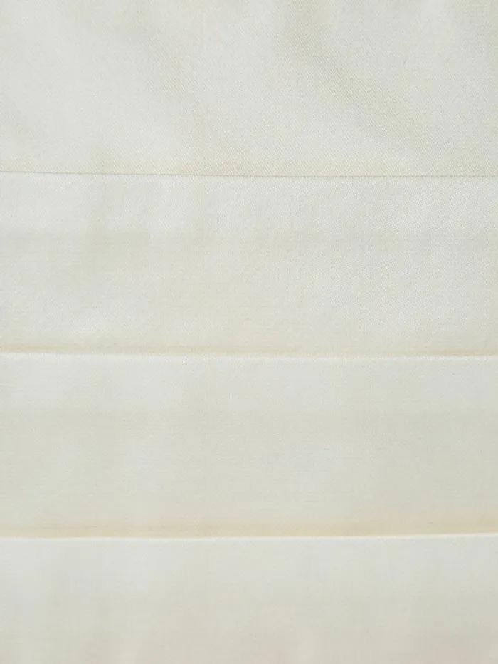 REISS Ties and Pocket Squares Men Silk Cummerbund Ivory