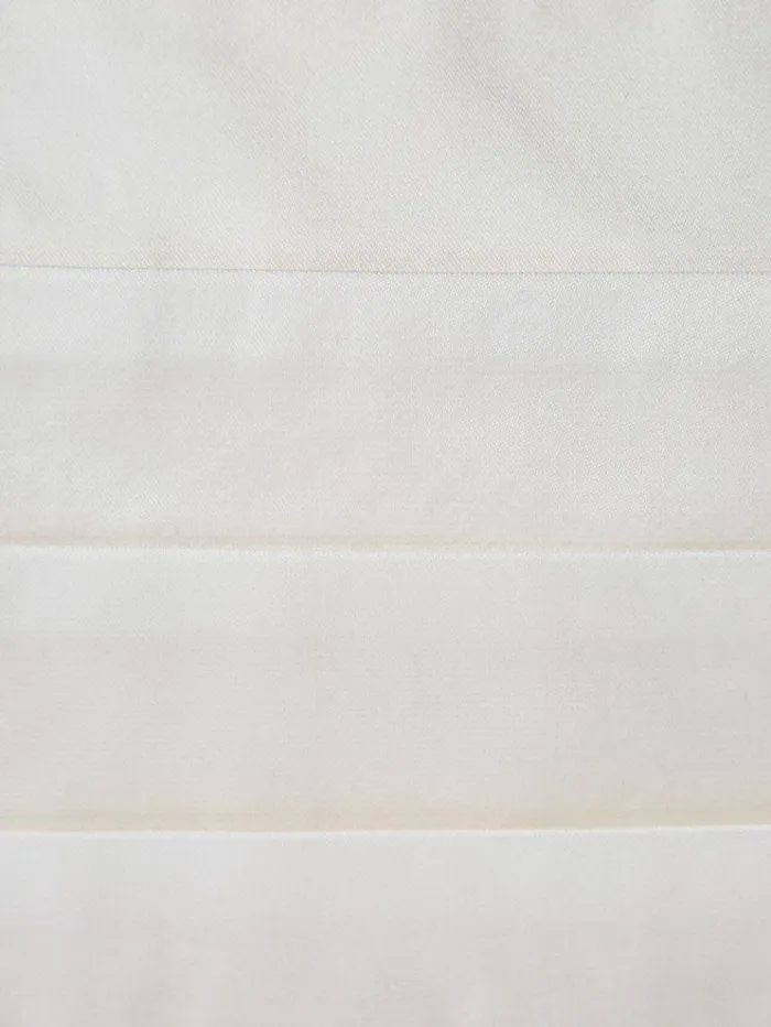 REISS Ties and Pocket Squares Men Silk Cummerbund Ivory