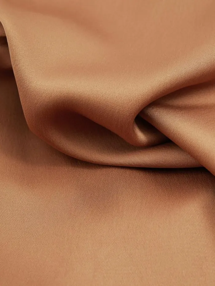 REISS Tops Women Atelier Satin CowlNeck Top Tan