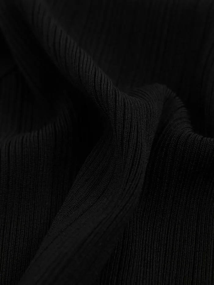 REISS Tops Women Good American Ribbed Vest Black