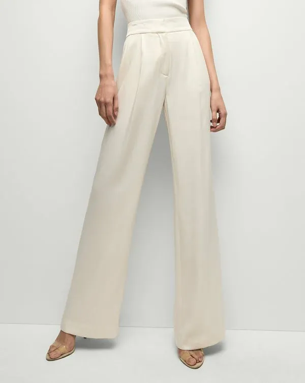 Robinne WideLeg Pant Dove Women Veronica Beard Pants