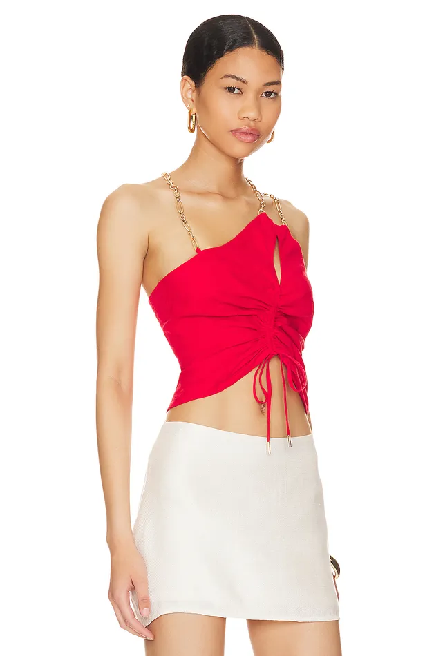 Rosalie Top Bright Red Women Lovers and Friends Tops Rosalie Top Bright Red Women Lovers and Friends Tops
