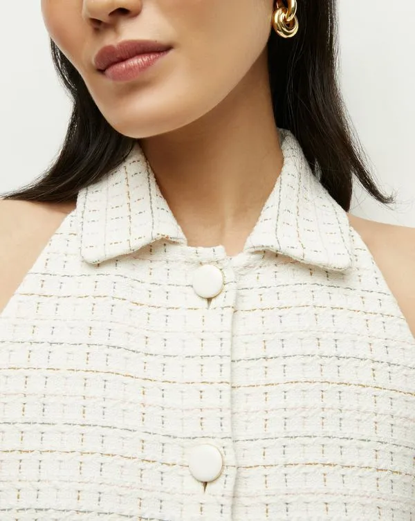 Roxanne Tweed Dress Ivory Multi Women Veronica Beard Dresses Roxanne Tweed Dress Ivory Multi Women Veronica Beard Dresses