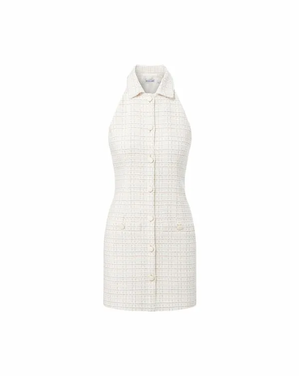 Roxanne Tweed Dress Ivory Multi Women Veronica Beard Dresses Roxanne Tweed Dress Ivory Multi Women Veronica Beard Dresses
