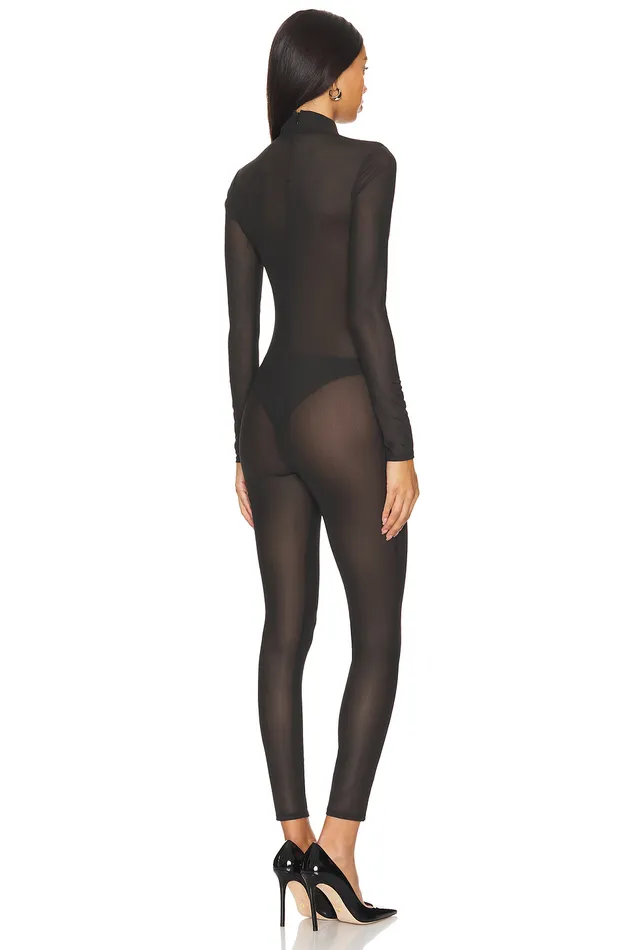 Rumi Mesh Jumpsuit Black Women Lovers and Friends Jumpsuits