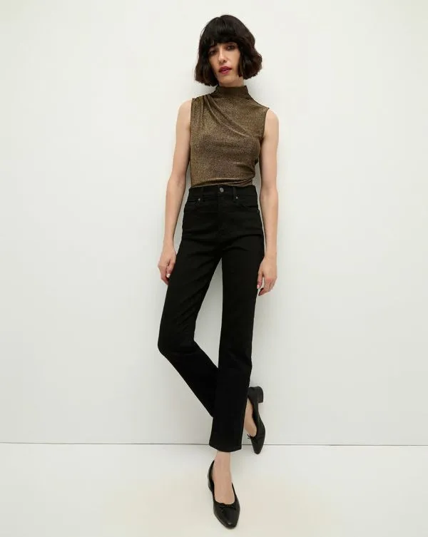 Ryleigh Slim StraightLeg Jean Onyx Women Veronica Beard Jeans