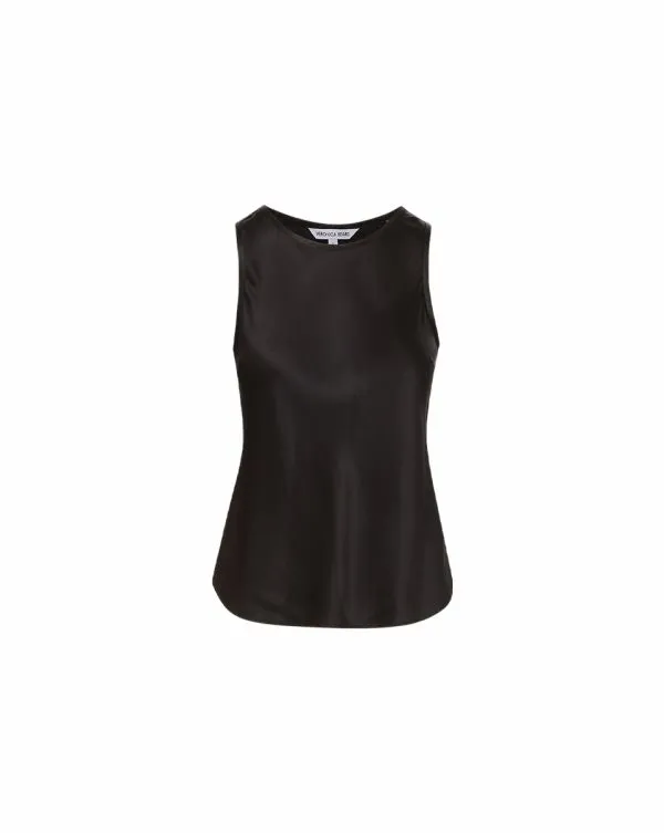 Sabrina StretchSilk Tank Black Women Veronica Beard Tops Sabrina StretchSilk Tank Black Women Veronica Beard Tops