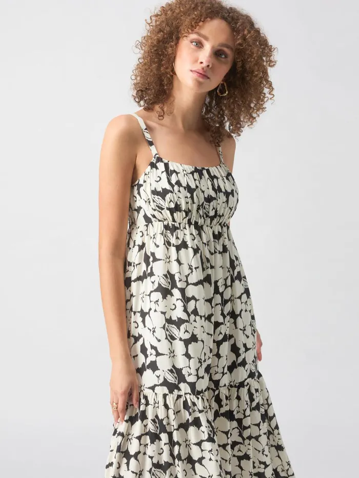 Sanctuary Clothing Dresses and Jumpsuits Women Dropped Seam Maxi Dress Echo Blooms