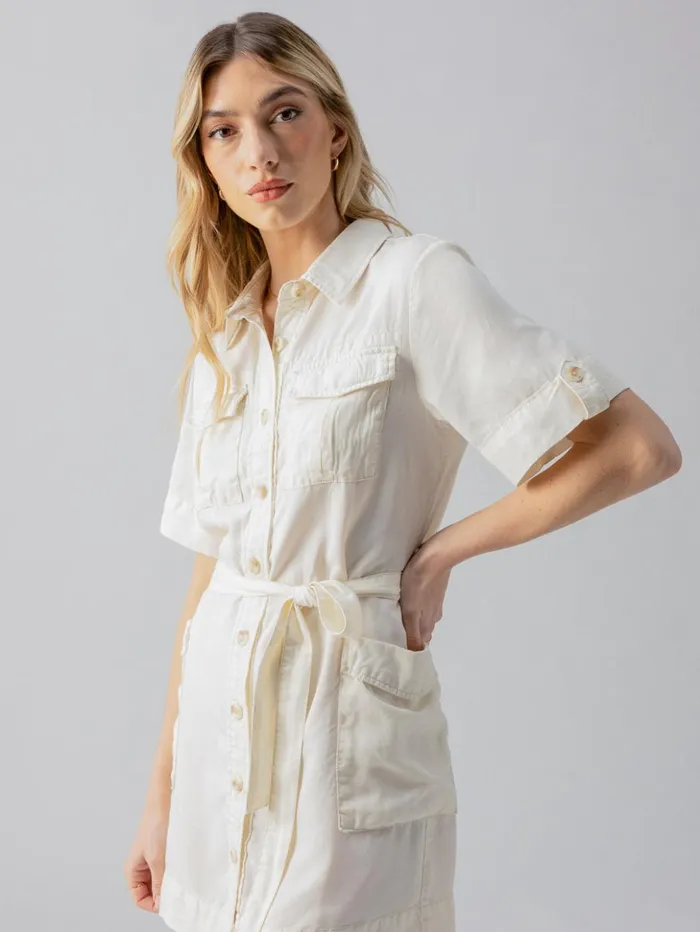 Sanctuary Clothing Dresses and Jumpsuits Women Fluid Surplus Dress Birch Sanctuary Clothing Dresses and Jumpsuits Women Fluid Surplus Dress Birch