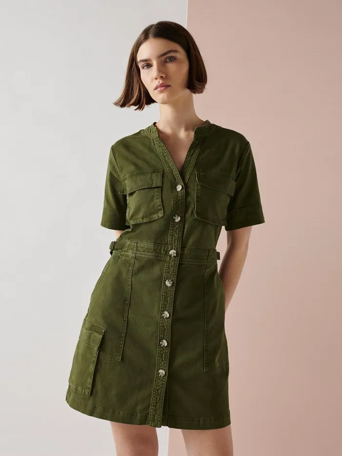 Sanctuary Clothing Dresses and Jumpsuits Women Reissue Dress Burnt Olive Sanctuary Clothing Dresses and Jumpsuits Women Reissue Dress Burnt Olive