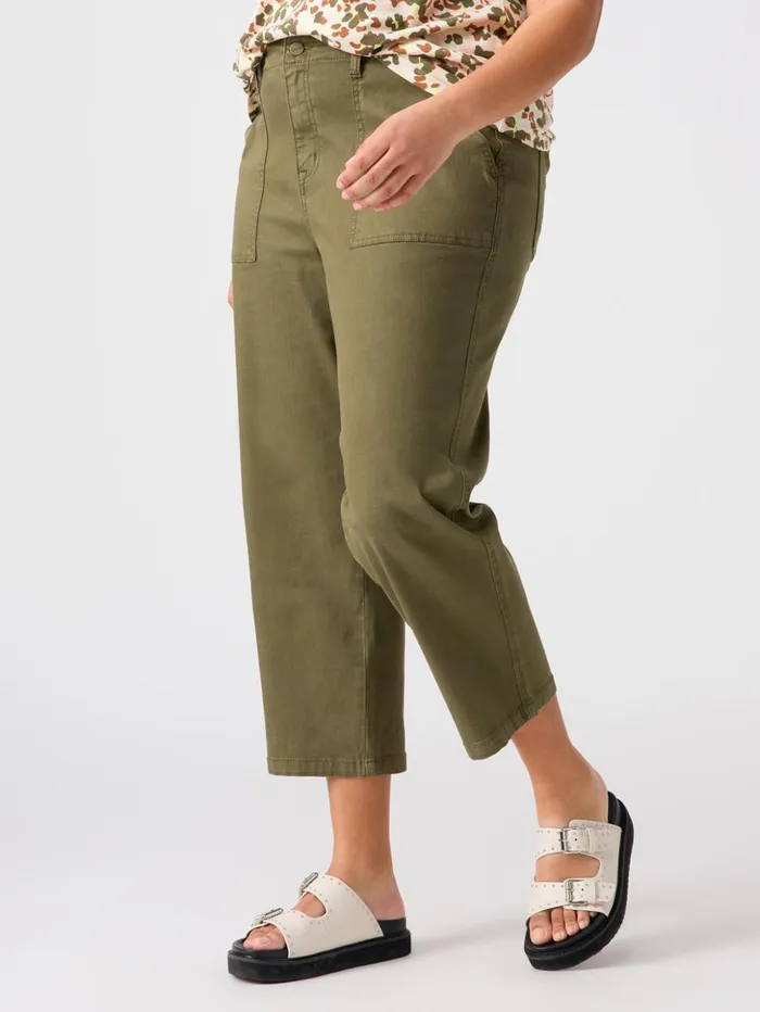 Sanctuary Clothing Inclusive Women Vacation Crop High Rise Pant Burnt Olive Inclusive Collection Sanctuary Clothing Inclusive Women Vacation Crop High Rise Pant Burnt Olive Inclusive Collection
