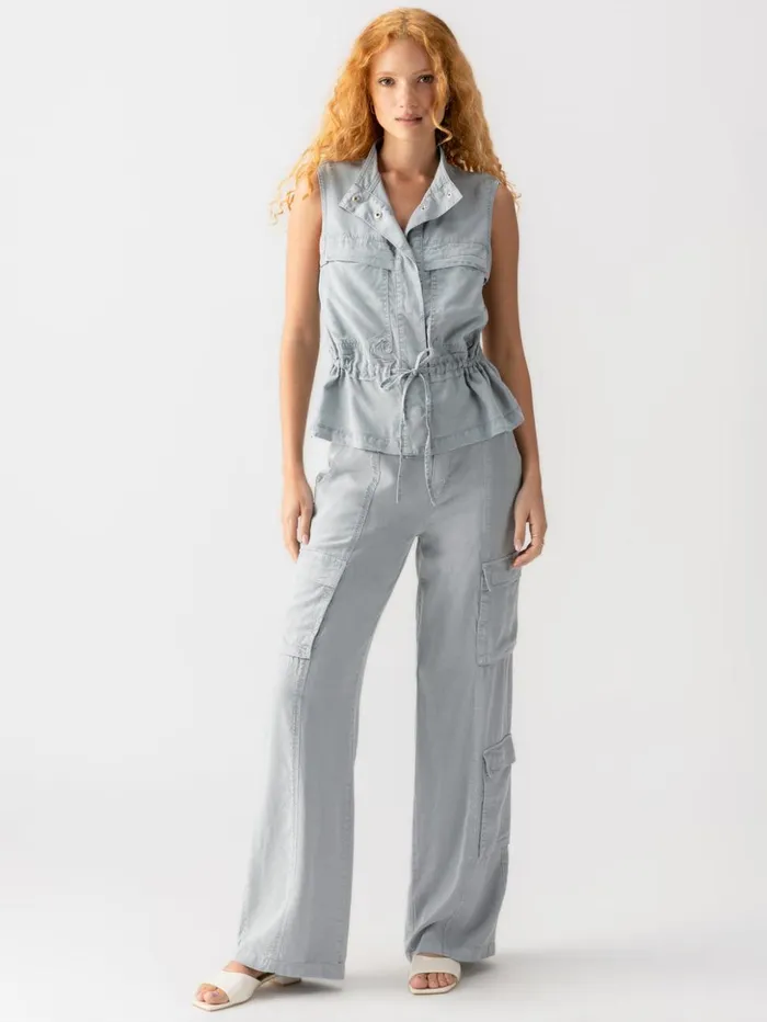 Sanctuary Clothing Jackets and Outerwear Women Lora Surplus Vest Eucalyptus