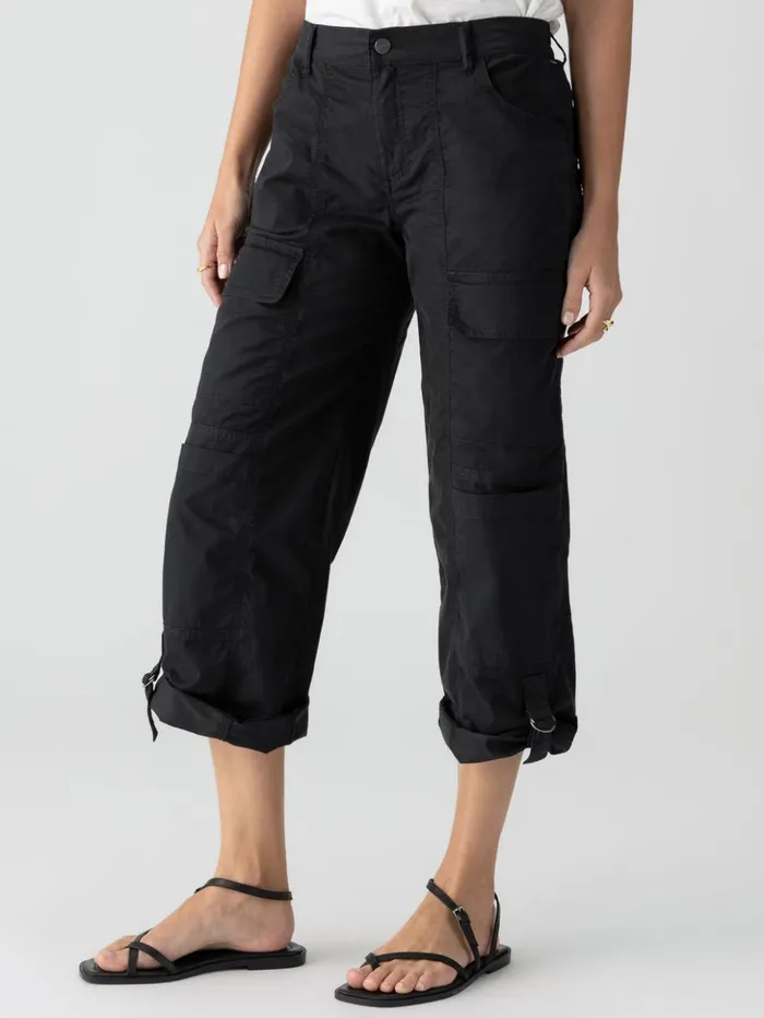 Sanctuary Clothing Pants Women Cali Cargo Standard Rise Pant Black