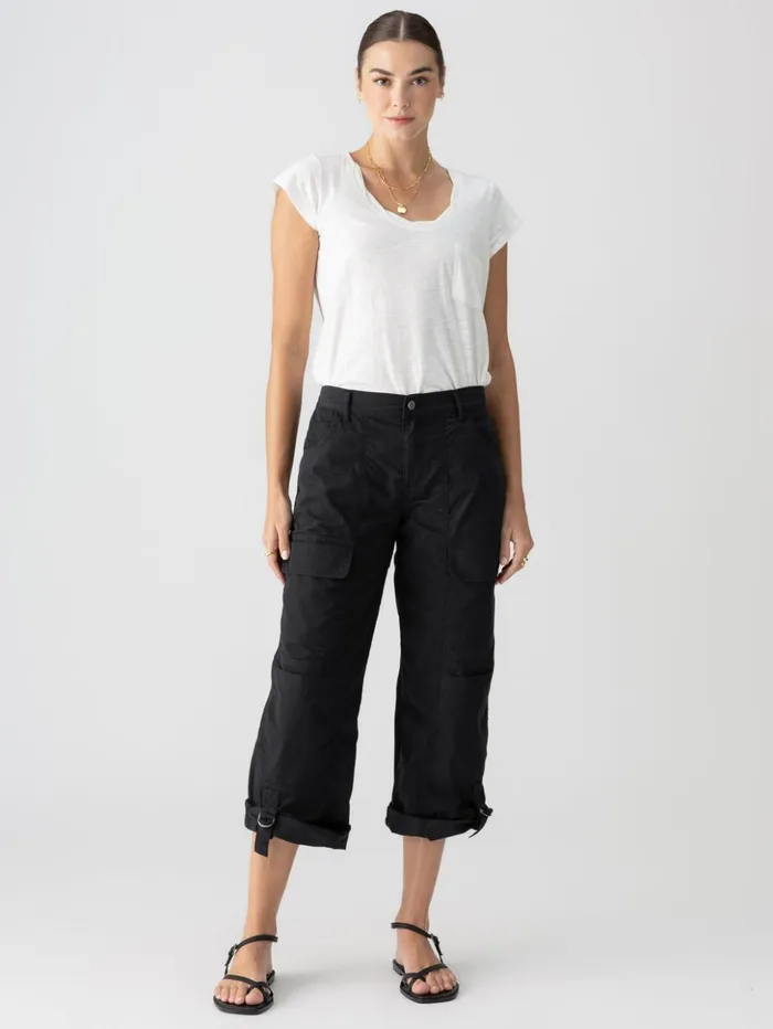 Sanctuary Clothing Pants Women Cali Cargo Standard Rise Pant Black