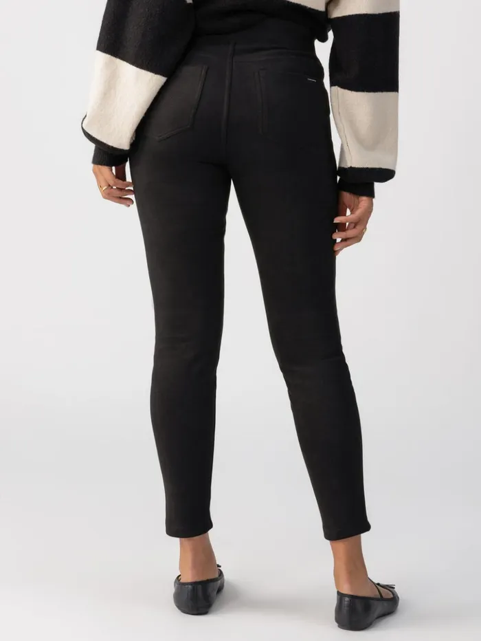 Sanctuary Clothing Pants Women Faux Suede Runway High Rise Legging Black Sanctuary Clothing Pants Women Faux Suede Runway High Rise Legging Black