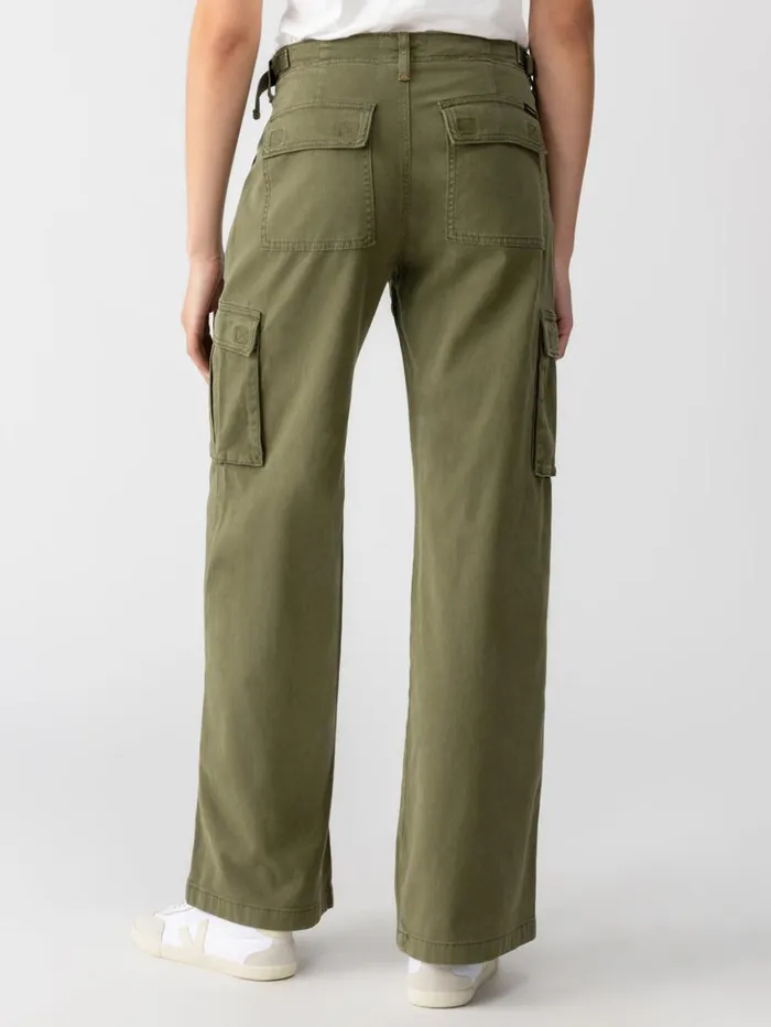 Sanctuary Clothing Pants Women Reissue Cargo Standard Rise Pant Mossy Green
