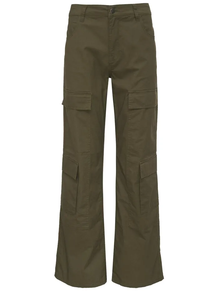 Sanctuary Clothing Pants Women Reissue Cargo Standard Rise Pant Mossy Green